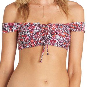 NWOT Billabong Off The Shoulder Bikini Top